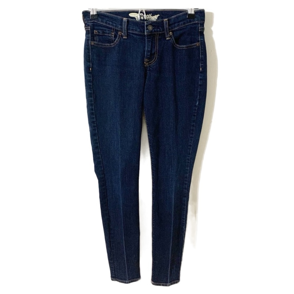 Old Navy The Sweetheart Skinny Denim Jeans Dark Indigo Wash Regular Fit Size 2
